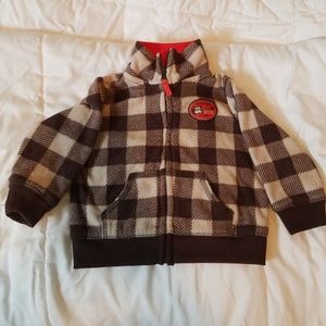6 month fleecey full zip sweater